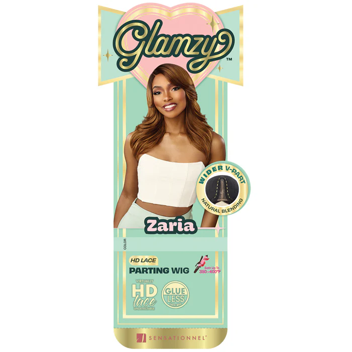 Sensationnel Glamzy Glueless V-Part HD Lace Part Wig - ZARIA - Image 5
