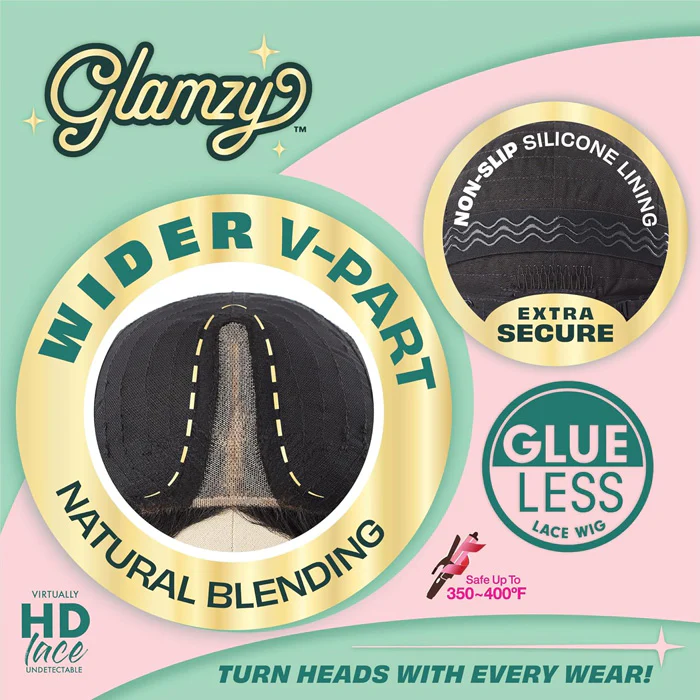 Sensationnel Glamzy Glueless HD V-Part Lace Wig - ARIA - Image 6