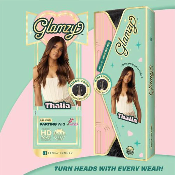Sensationnel Glamzy Glueless V-Part HD Lace Parting Wig - THALIA - Image 6