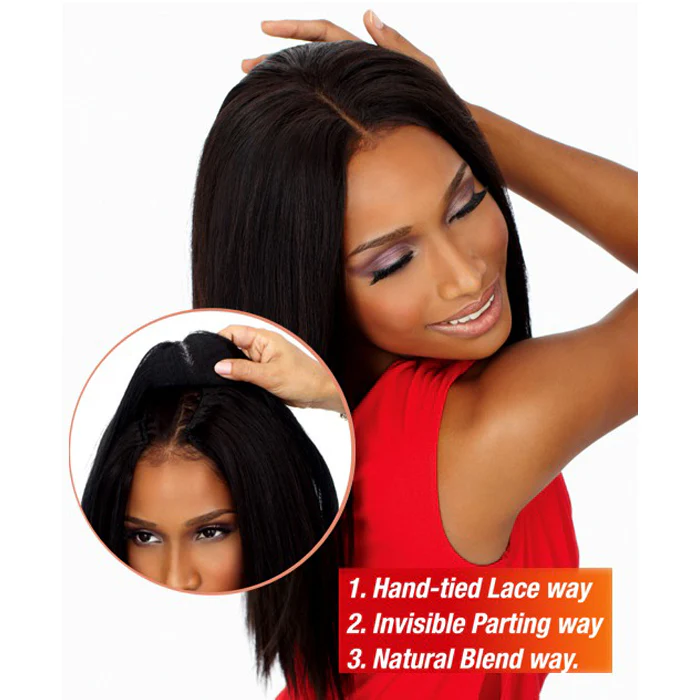 Sensationnel Goddess 100% Remi Human Hair 3 Way Part Closure - YAKI 10-12/14-16" - Image 2