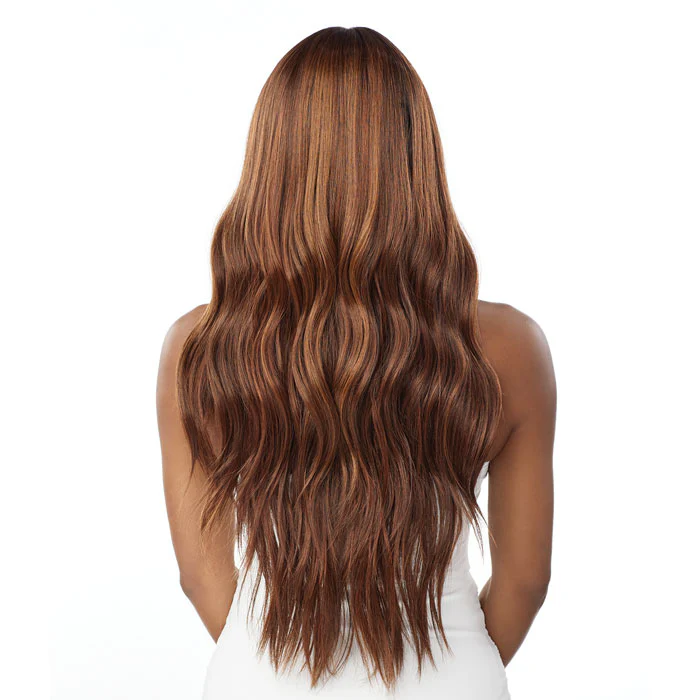 Sensationnel Human Hair Blend Butta HD Lace Front Wig - LOOSE BEACH WAVE 28" - Image 4