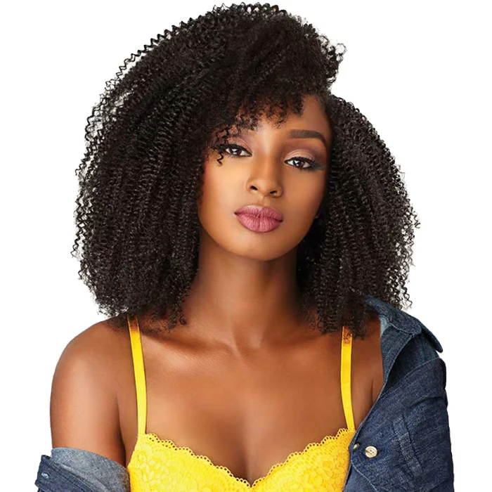 Sensationnel Human Hair Curls Kinks & CO Textured Clip In Extension Weave - HH 3C CLIQUE 9PCS (14-18 Inch)