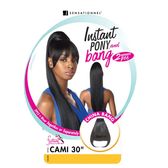 Sensationnel Instant Pony and Bang - CAMI 30" 2PCS - China Bang - Image 5