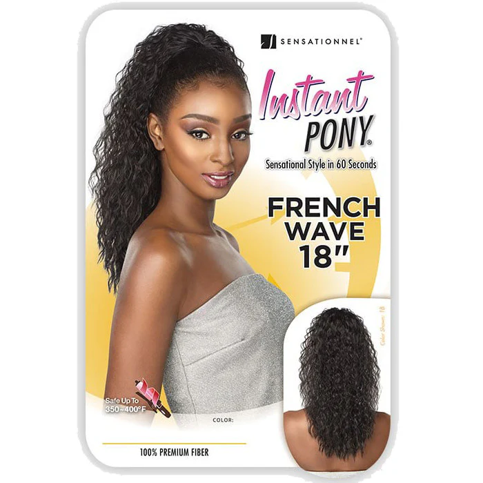 Sensationnel Instant Pony Drawstring Ponytail - FRENCH WAVE (18-24 Inch) - Image 6
