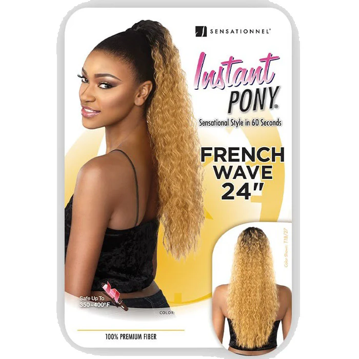 Sensationnel Instant Pony Drawstring Ponytail - FRENCH WAVE (18-24 Inch) - Image 7