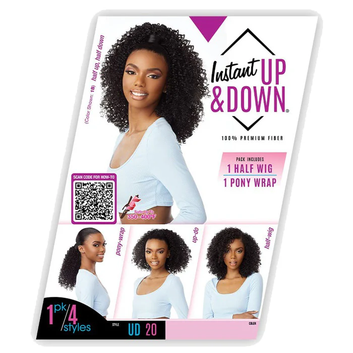 Sensationnel Instant Up & Down Half Wig Ponytail Wrap - UD 20 - Image 6