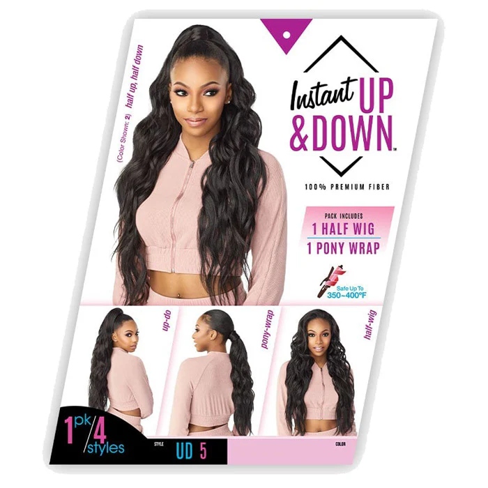 Sensationnel Instant Up & Down Pony Wrap Half Wig - UD 5 - Image 5