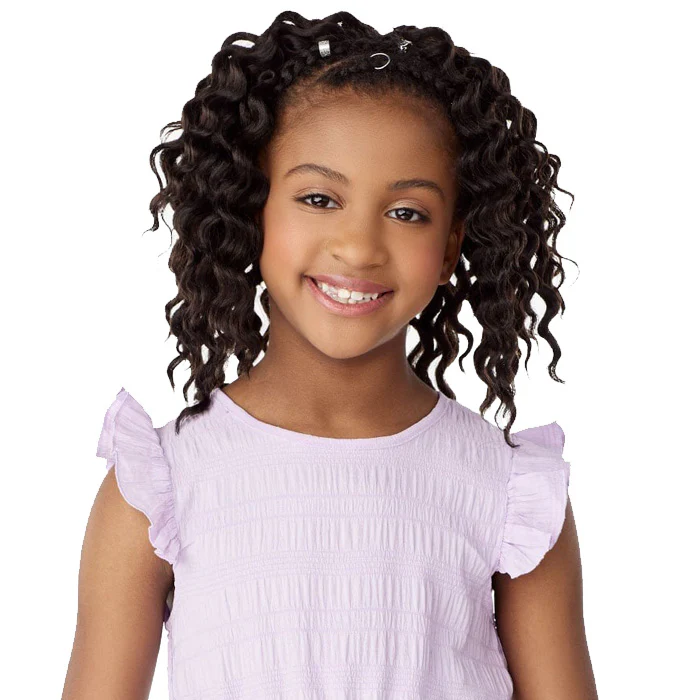 Sensationnel Kids Braids Lulu Mini Pre-looped Crochet Braids - 2X BRAID OUT 8" - Image 2