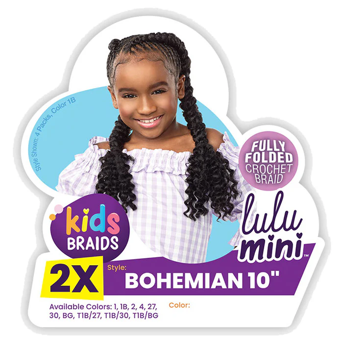 Sensationnel Lulu Mini Kids 2X Crochet Braid - BOHEMIAN 10 - Image 6