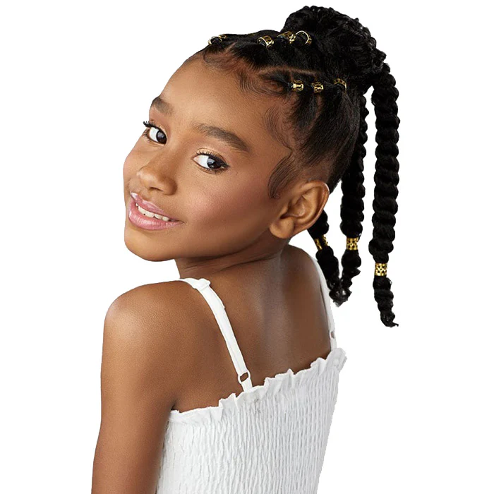 Sensationnel Lulu Pony Mini Kids Drawstring Ponytail - COTTON CANDY - Image 3