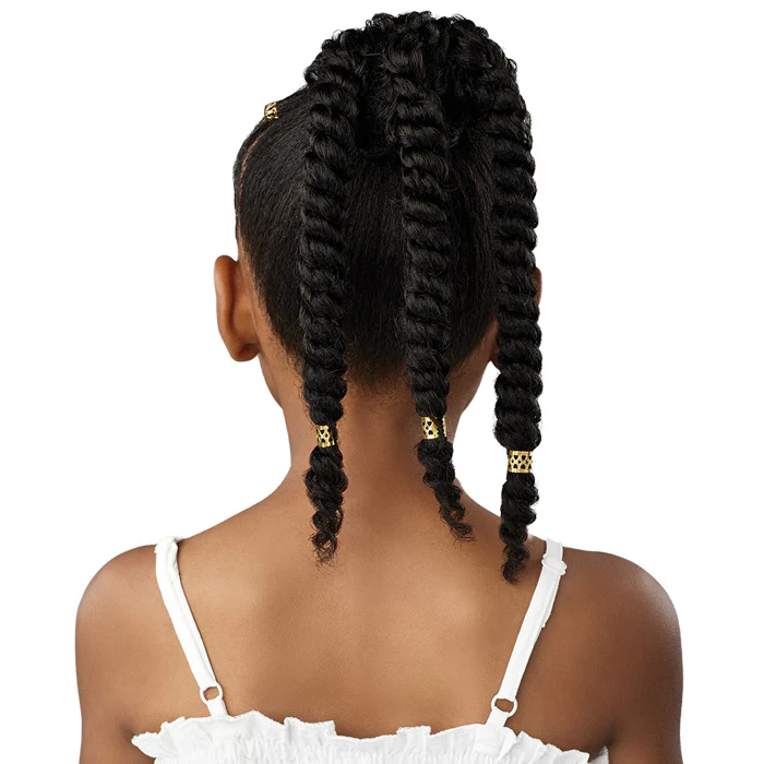 Sensationnel Lulu Pony Mini Kids Drawstring Ponytail - COTTON CANDY - Image 4