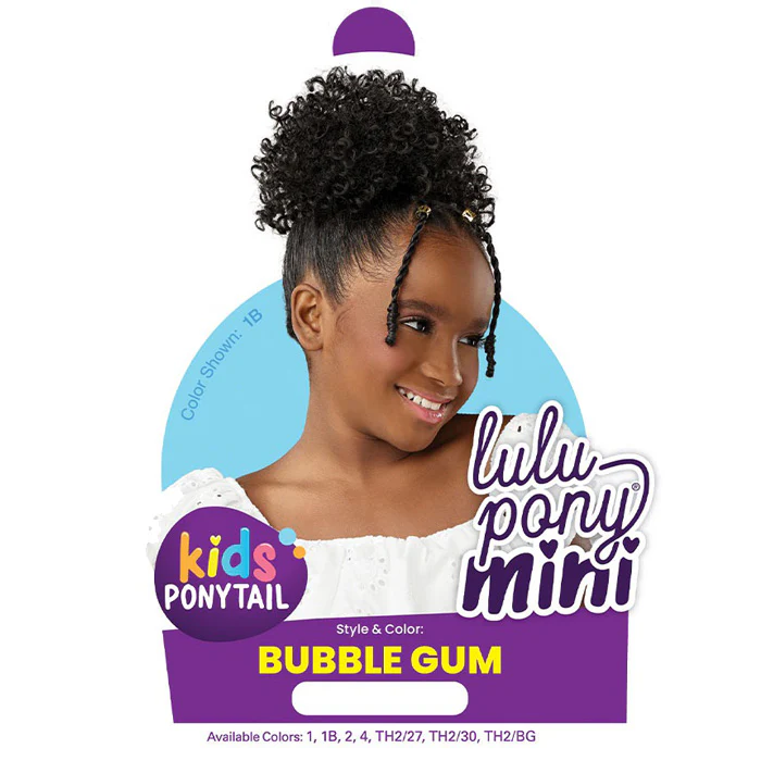 Sensationnel Lulu Pony Mini Kids Ponytail - BUBBLE GUM - Image 5