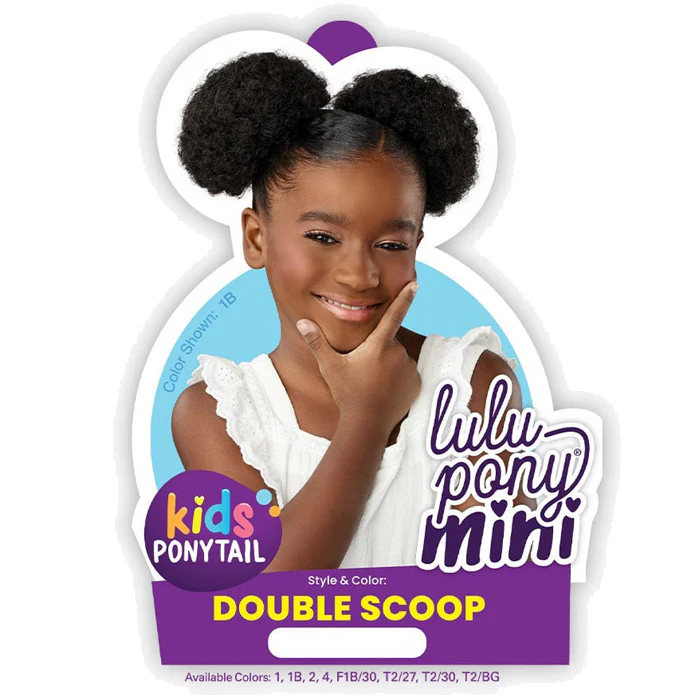 Sensationnel Lulu Pony Mini Kids Ponytail - DOUBLE SCOOP - Image 5