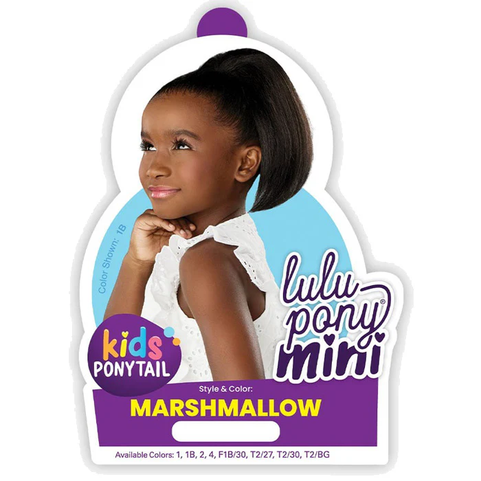 Sensationnel Lulu Pony Mini Kids Ponytail - MARSHMALLOW - Image 7