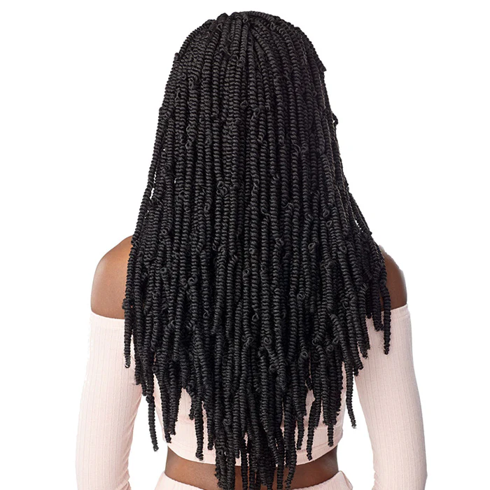 Sensationnel Lulutress Fully-Folded Pre-Stretched Crochet Braid - 3X AFRO TWIST 24" - Image 4