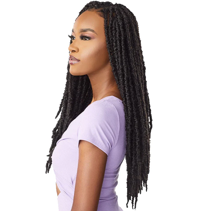 Sensationnel Lulutress Pre-Looped Crochet Braid - 2X SKINNY BUTTERFLY LOCS 18" - Image 3