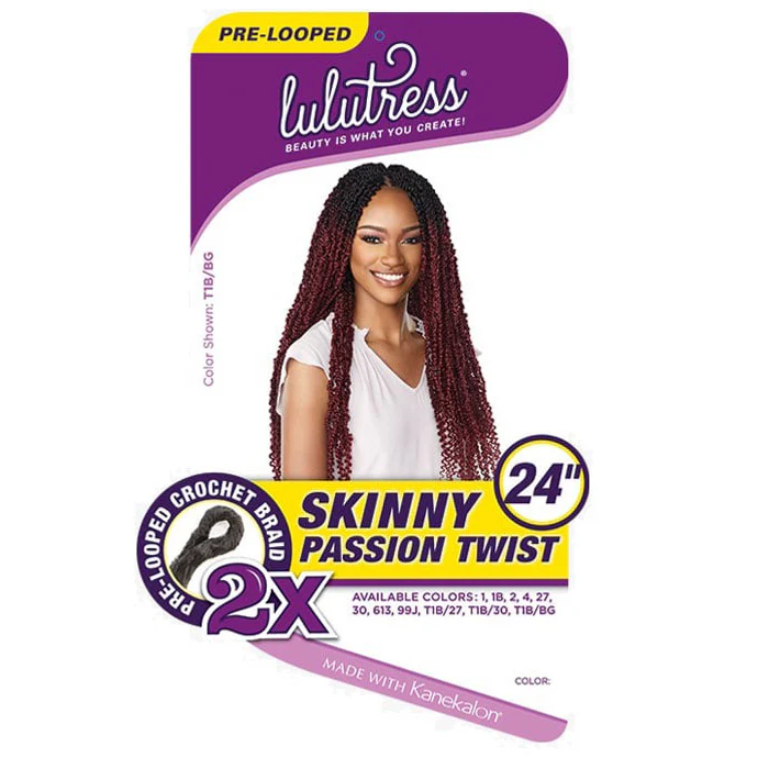Sensationnel Lulutress Pre-Looped Crochet Braid - 2X SKINNY PASSION TWIST 18"/24" - Image 5