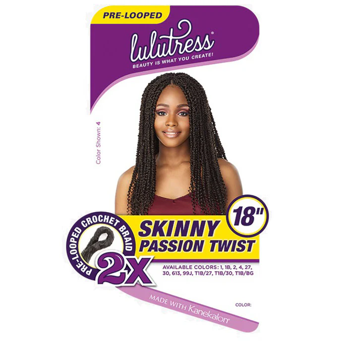 Sensationnel Lulutress Pre-Looped Crochet Braid - 2X SKINNY PASSION TWIST 18"/24" - Image 6