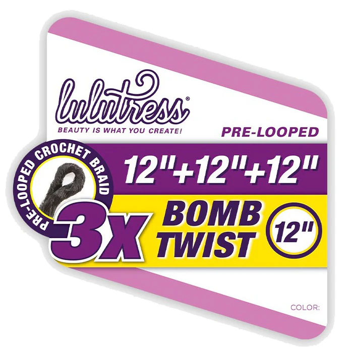 Sensationnel Lulutress Pre-Looped Crochet Braid - 3X BOMB TWIST 12" - Image 5