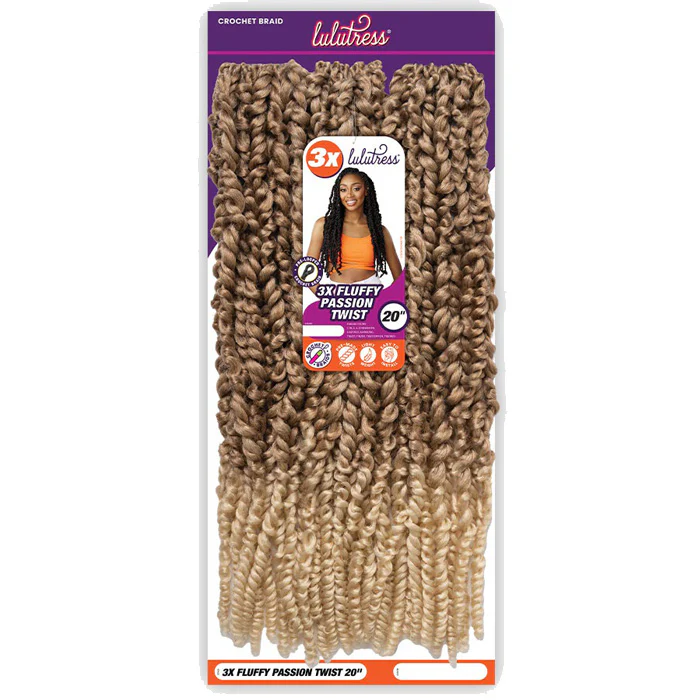 Sensationnel Lulutress Pre-Looped Crochet Braid - 3X FLUFFY PASSION TWIST 20" - Image 5