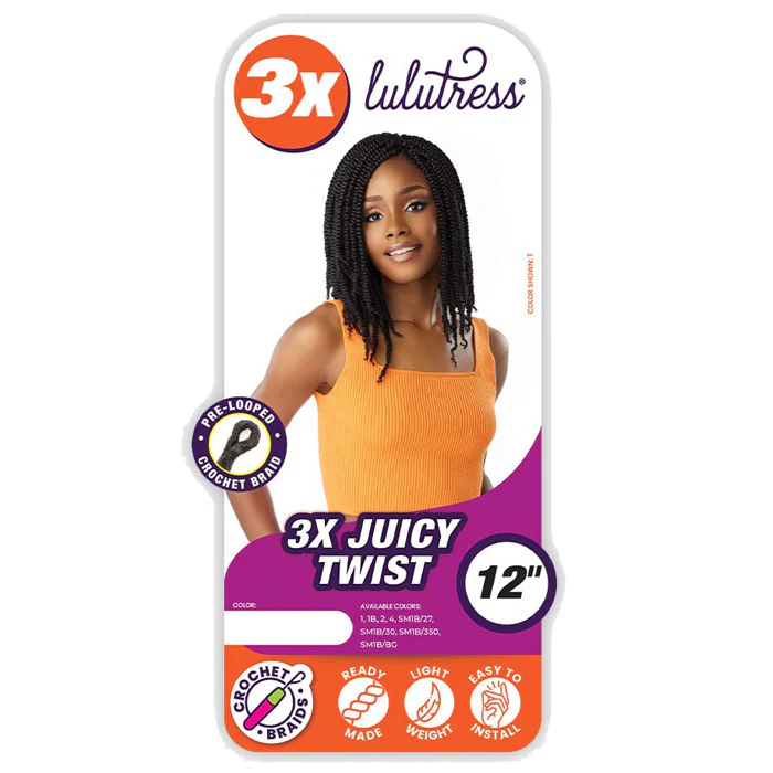 Sensationnel Lulutress Pre-Looped Crochet Braid - 3X JUICY TWIST 12 - Image 4