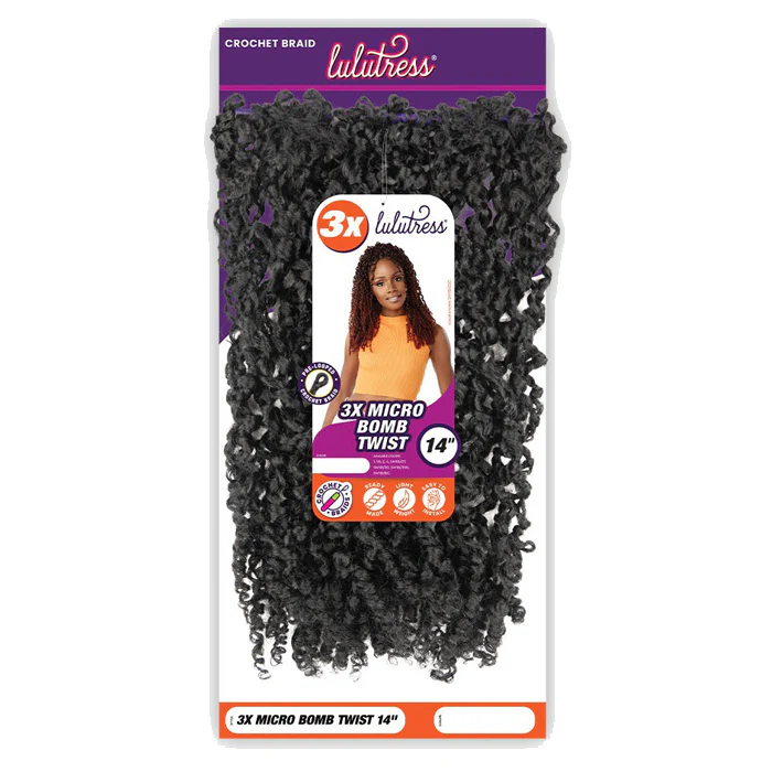 Sensationnel Lulutress Pre-Looped Crochet Braid - 3X MICRO BOMB TWIST 14" - Image 5