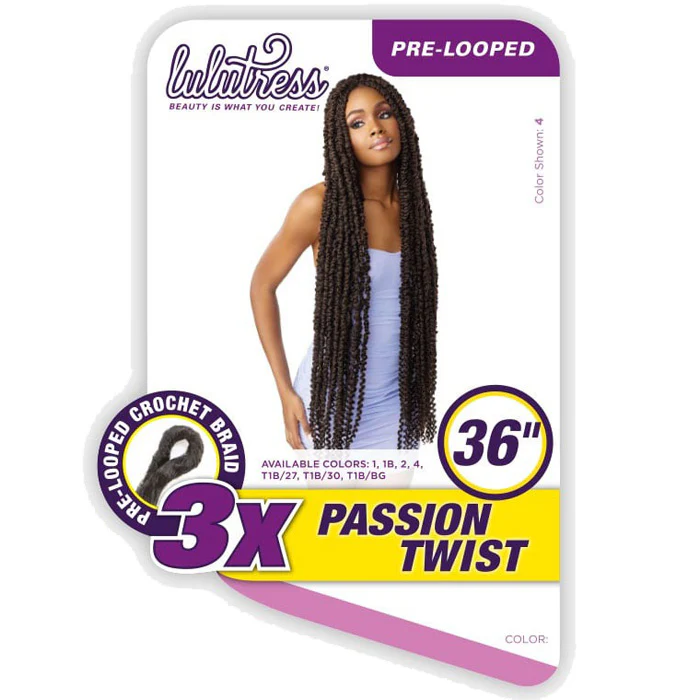 Sensationnel Lulutress Pre-Looped Crochet Braid - 3X PASSION TWIST 36" - Image 5