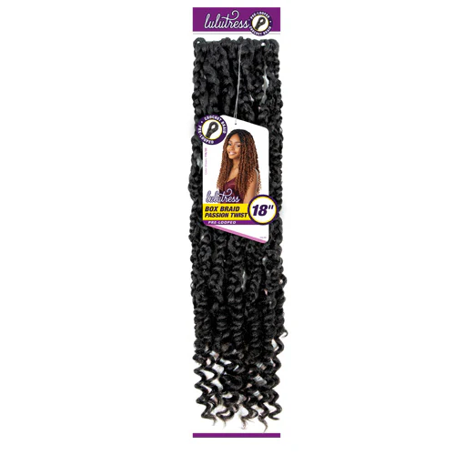 Sensationnel Lulutress Pre-Looped Crochet Braid - BOX BRAID PASSION TWIST 18" - Image 6