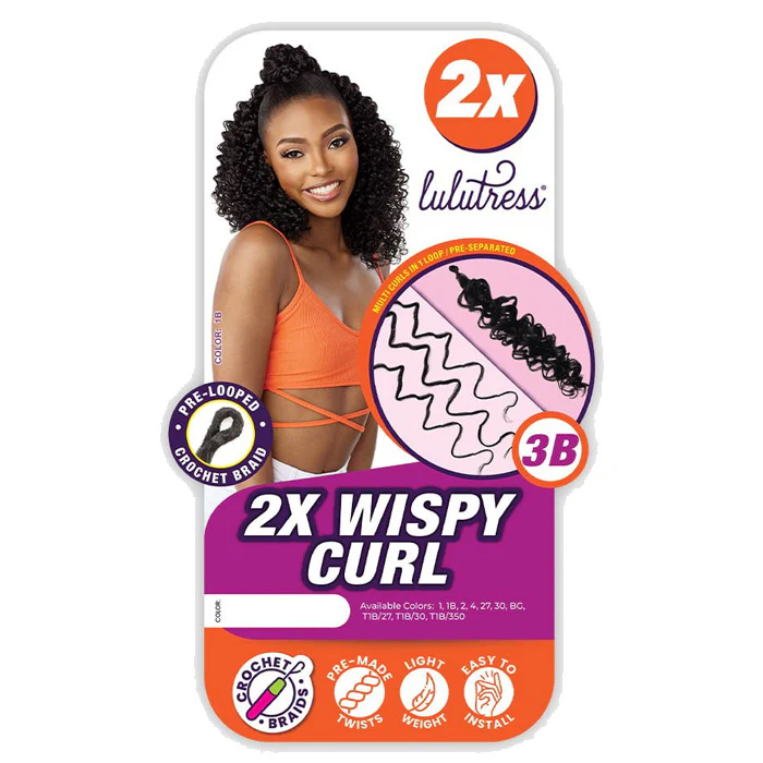 Sensationnel Lulutress Pre-Looped Crochet Braids - 2X WISPY CURL 3B - Image 6