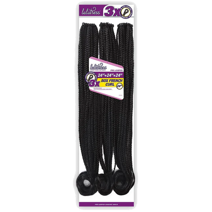 Sensationnel Lulutress Pre-Looped Crochet Braids - 3X BOX FRENCH CURL 24" - Image 7