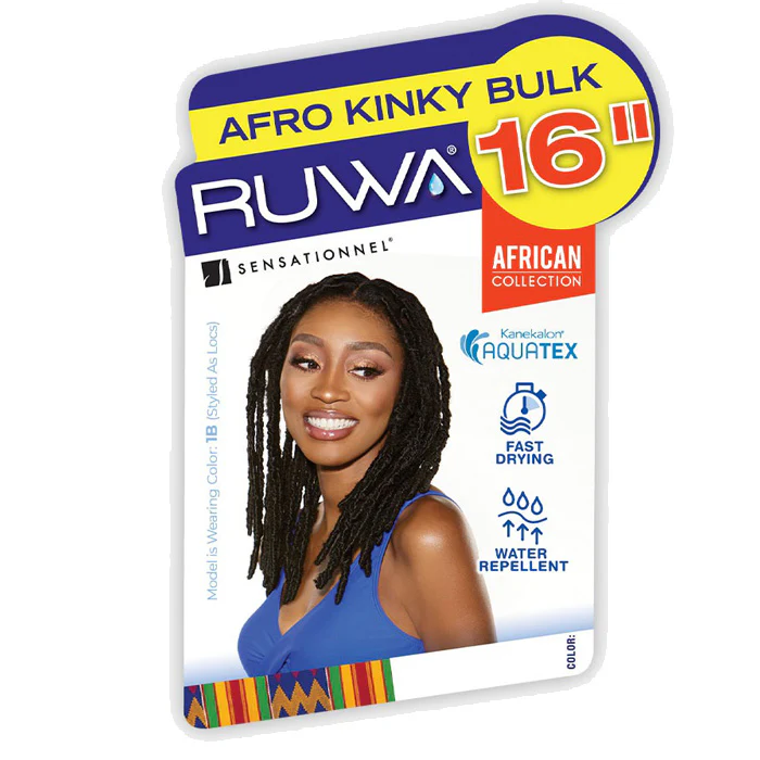 Sensationnel Ruwa African Collection Crochet Braids - AFRO KINKY BULK 16" - Image 5