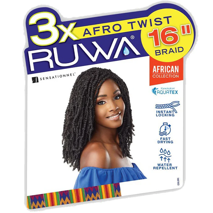 Sensationnel Ruwa Crochet Braid - 3X AFRO TWIST 16" - Image 8