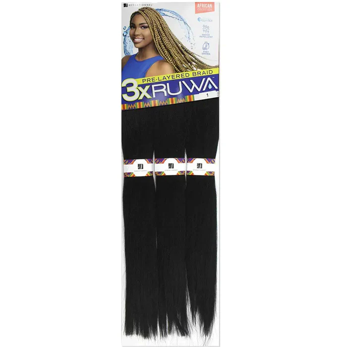 Sensationnel Ruwa Crochet Braids - 3X PRE-STRETCHED BRAID 48" - Image 12