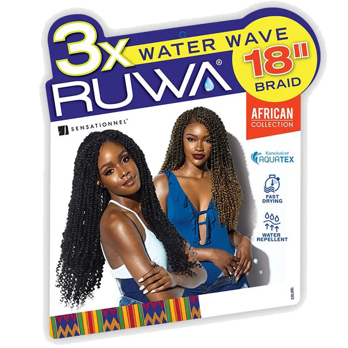 Sensationnel Ruwa Crochet Braids - 3X WATER WAVE BRAID 18" - Image 5