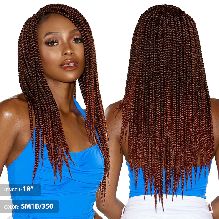 Sensationnel Ruwa Crochet Pre-Looped Braids - 3X BOX BRAID 14/18" - Image 2