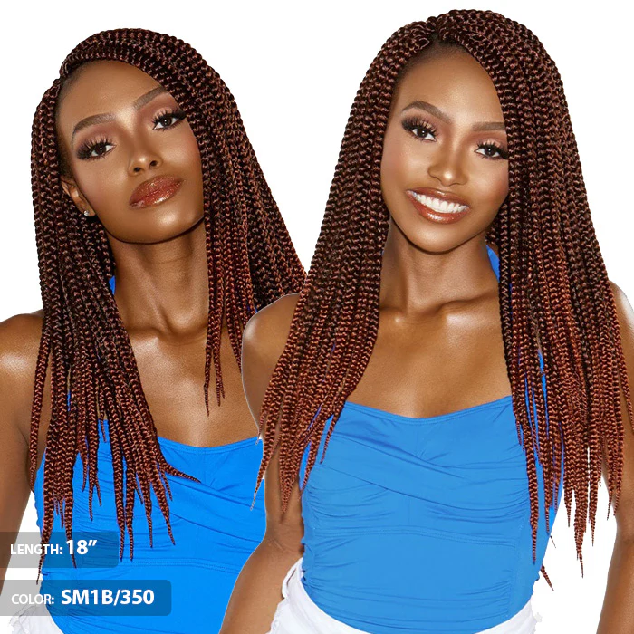 Sensationnel Ruwa Crochet Pre-Looped Braids - 3X BOX BRAID 14/18" - Image 3