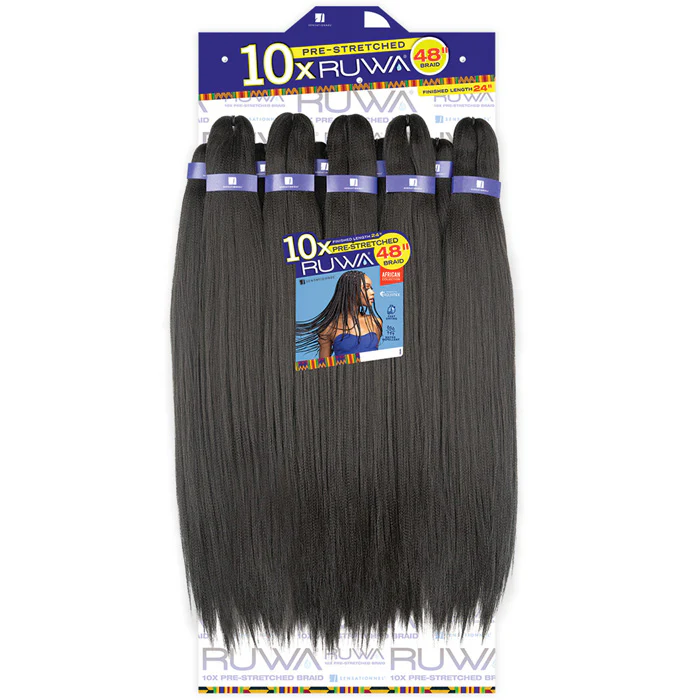Sensationnel Ruwa Pre-Stretched Crochet Braids - 10x 48"