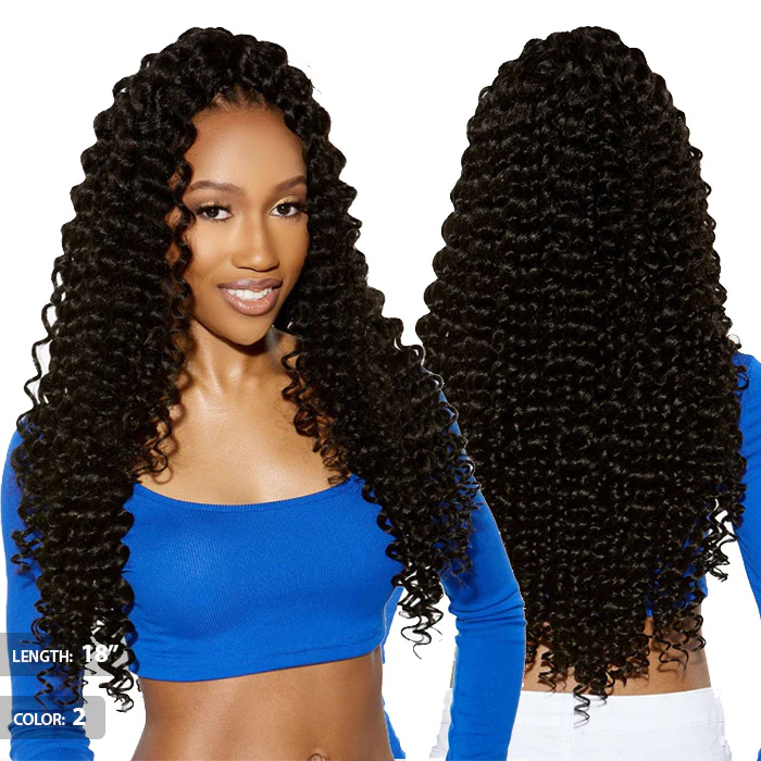 Sensationnel Ruwa Pre-Stretched Crochet Braids - 3X DEEP 18"/24" - Image 5