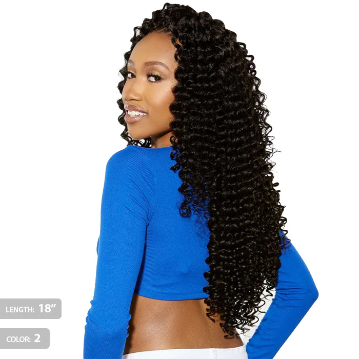 Sensationnel Ruwa Pre-Stretched Crochet Braids - 3X DEEP 18"/24" - Image 6