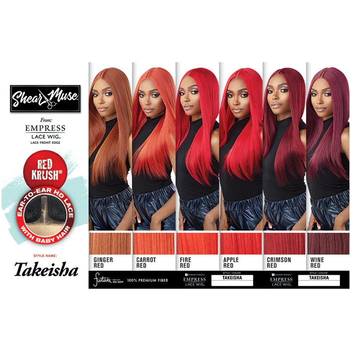 Sensationnel Shear Muse Empress HD Lace Front Wig - TAKEISHA - Red Krush - Image 11