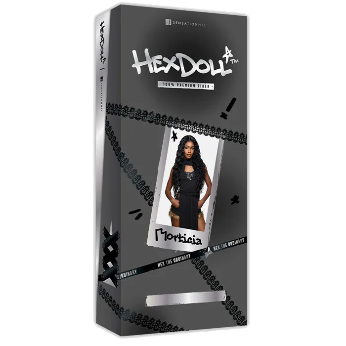 Sensationnel Shear Muse Hex Doll Glueless 13x4 HD Lace Frontal Wig - MORTICIA - Image 6