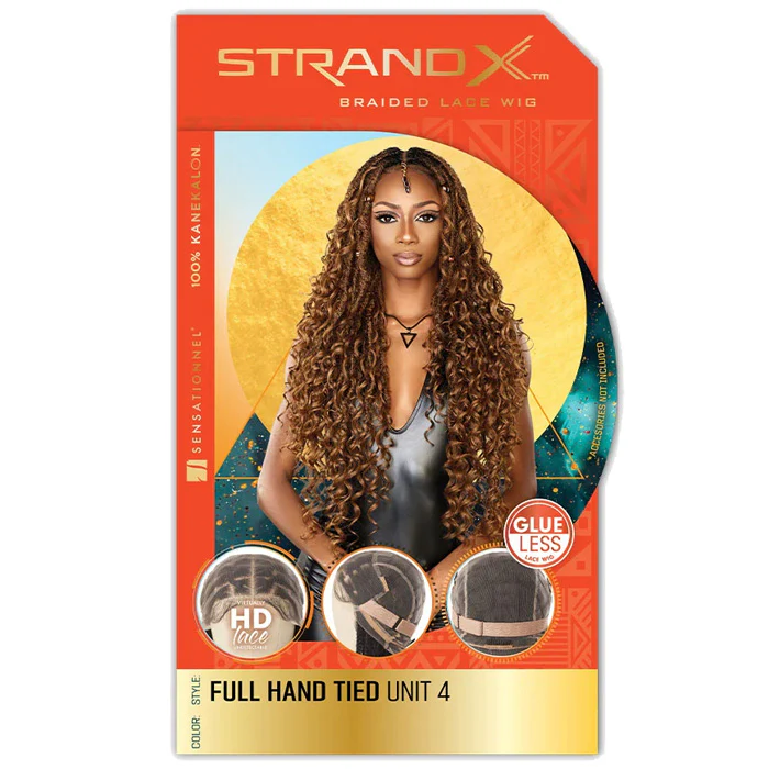 Sensationnel Strand X Glueless HD Full Lace Hand-Tied Braided Wig - UNIT 4 - Image 4