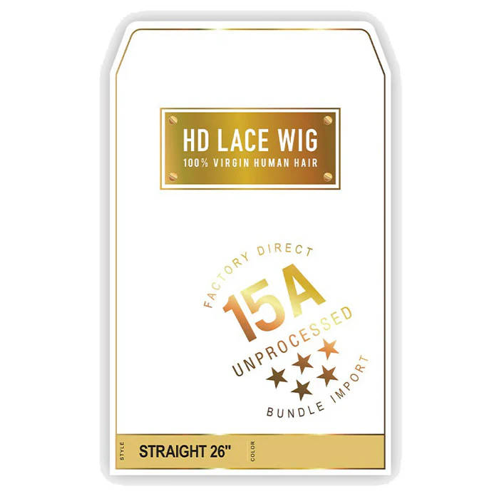 Sensationnel Unprocessed 100% Virgin Human Hair 13X4 HD Lace Frontal Wig - 15A STRAIGHT 26 - Image 5