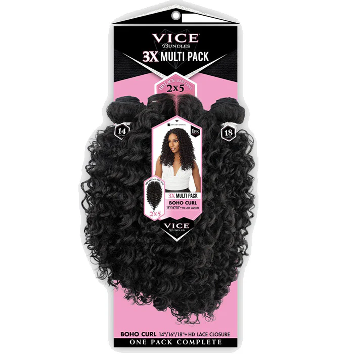 Sensationnel Vice Bundles 3X Multi Weave - BOHO CURL - Image 13