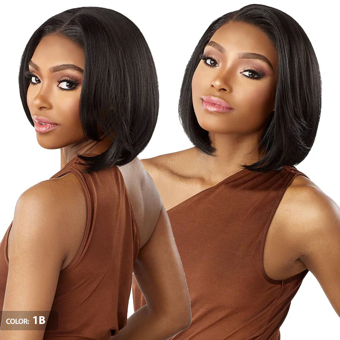 Sensationnel What Lace Glueless Human Hair Blend 13x6 HD Lace Front Wig - DAYANA 12" - Image 4