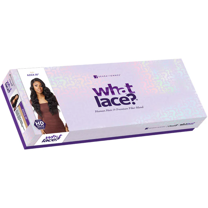 Sensationnel What Lace Human Hair Blend 13x6 HD Lace Front Wig - AZIZA 26" - Image 6