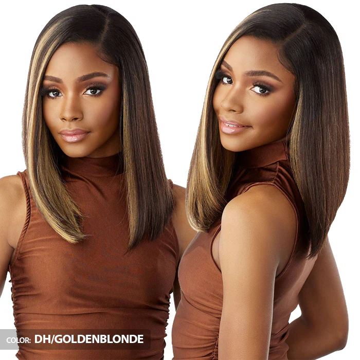 Sensationnel What Lace Human Hair Blend Glueless 13X6 HD Lace Front Wig - SHIYANA 14" - Image 3