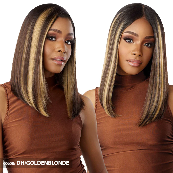 Sensationnel What Lace Human Hair Blend Glueless 13X6 HD Lace Front Wig - SHIYANA 14" - Image 4