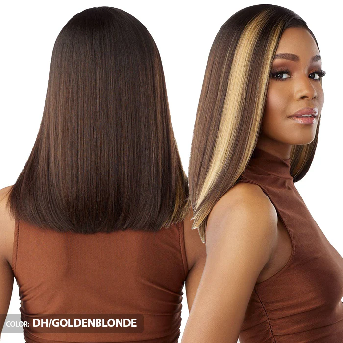 Sensationnel What Lace Human Hair Blend Glueless 13X6 HD Lace Front Wig - SHIYANA 14" - Image 5