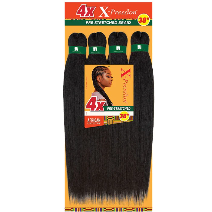 Sensationnel X-Pression African Collection Crochet Braids - 4X PRE STRETCHED BRAID 38" - Image 3